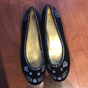 Marc Jacobs Black suede flats